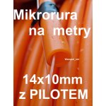 Mikrorura 14 / 10 mm pomarańczowa na metry z pilotem 