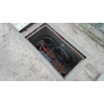 Wciąganie kabla do kanalizacji